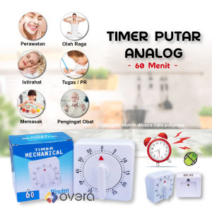 Timer Putar Manual | Pengatur Waktu | Alarm Mechanical | Analog Kitchen Timer