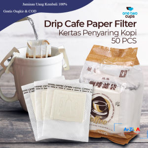 One Two Cups Kertas Penyaring Kopi Drip Cafe Paper Filter 50PCS - T111 - White