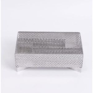 1PC 304Stainless Steel Pellet Smoker Basket pellet smoker tray Heat-Resistant BBQ Smoked net basket Anti-slip Smoke Generator