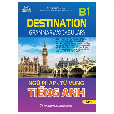 Sách Fahasa - Destination B1 - Ngữ Pháp Và Từ Vựng Tiếng Anh - Tập 1