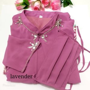 gamis ceruty babydoll sabyan bordir 3d by gs size STANDART & JUMBO FREE MASKER