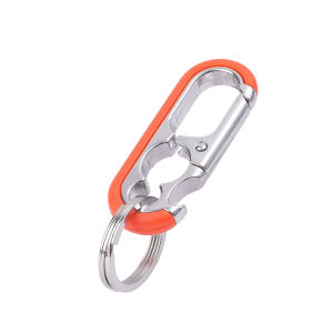 3 cái móc treo cái mở nắp chai khóa thép không gỉ người đàn ông móc đa năng ngoài trời Nhẫn đôi đa chức năng dụng cụ leo núi đánh cá