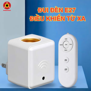 Đui Đèn E27 Điều Khiển Từ Xa RP2 - Remote Bật Tắt Kèm Hẹn Giờ Tiện Lợi Dễ Lắp Đặt Tiết Kiệm Điện