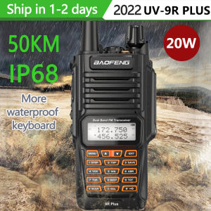 【Philippines warehouse 】Baofeng UV-9R Plus 20w Walkie Talkie Long Range 50km Amateur Radio Dual Band UV9R Portable CB Radio waterproof Communicator 9800mah Larger Battery BF-9700 Two Way Radio Support COD for Christmas Gift