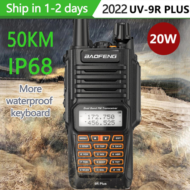 Auricolare Impermeabile Con Microfono E Pulsante PTT Per Walkie Talkie BaoFeng UV-9R / 9R Plus / BF-A58 / BF-9700