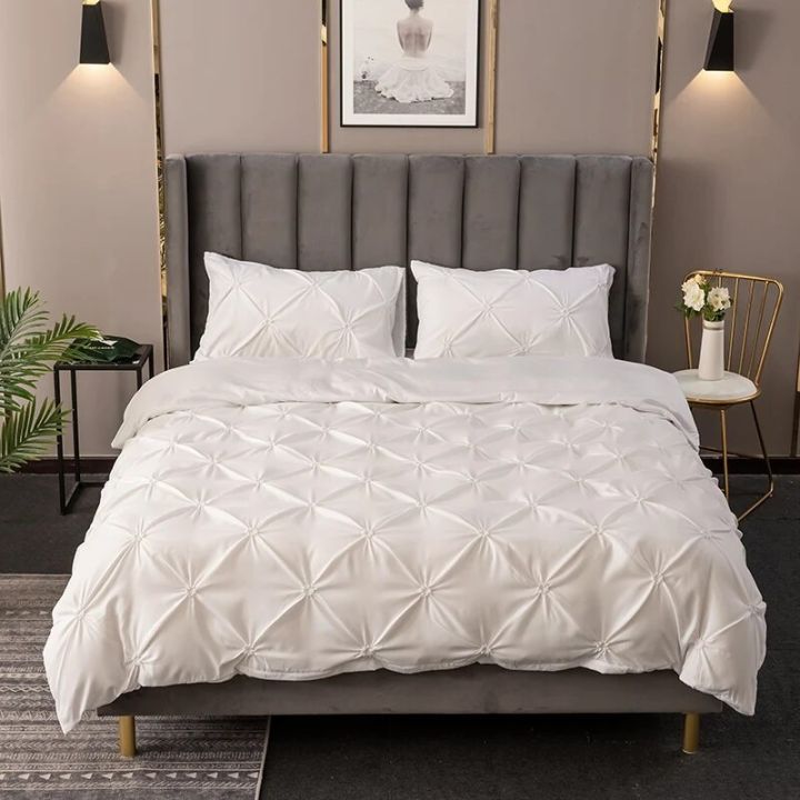 Hotel Home White Quilt Duvet Cover Queen 220x240 Twin Beddings Sets