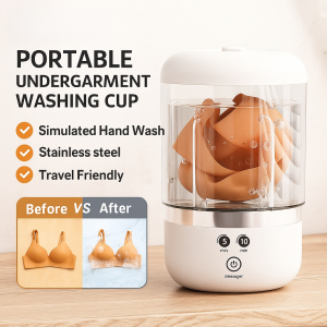 Mini Washing Machine Rechargeable Laundry Cup Portable Mesin Automatic Travel Laundry Washer Baby Socks Bra