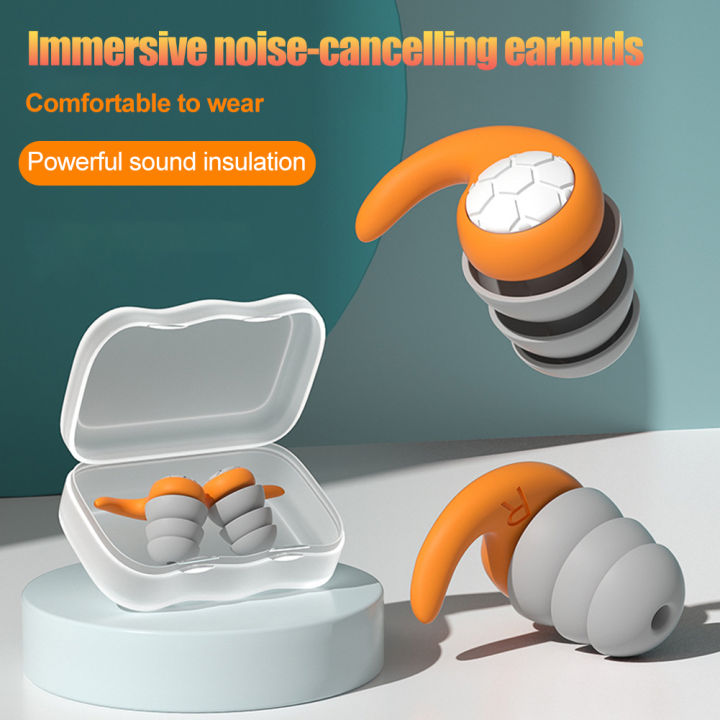Hittime Noise Reduction Silicone Soundproof Filter Ear Plugs Sleep