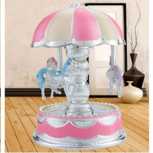 1PC Christmas Carousel Music Box House Suitable for Family Wedding Birthday Gift Decoration