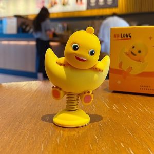 Milk dragon car with decoration creative cartoon figure car decoration rocker motorcycle decoration