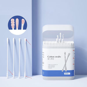 Baby Cotton Swab Spiral Head Ear Cleaning Swabs Double-ended Absorbent Articles for Daily Use