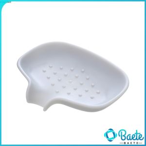 Baete Silicone Soap Dish Soap Holder Soap Tray Non-slip and Flexible for Bathroom