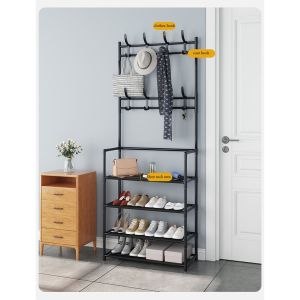 COD SHENAR Rak Gantungan Baju Stand Hanger Rak Sepatu Penyimpanan Jaket Topi Rak Jemuran Baju