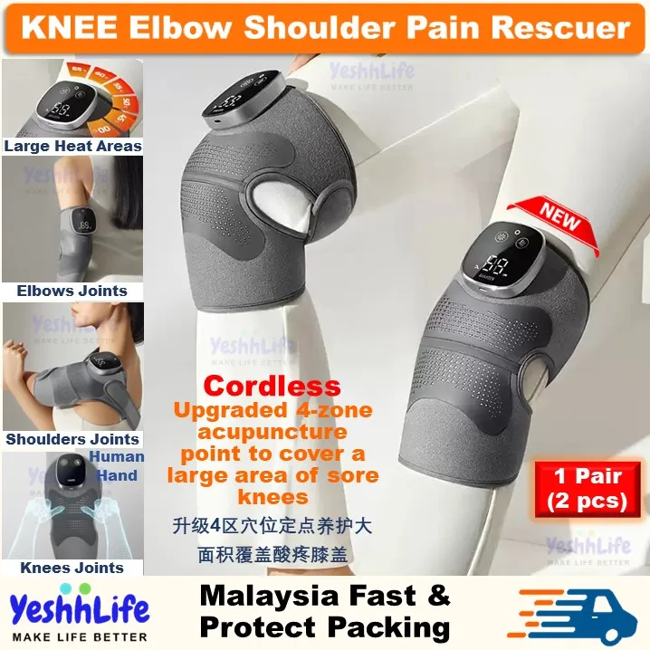 Yeshhlife Keepfit Cordless Knee Massager, Heated Knee Elbow Shoulder Brace  Wrap, Vibration Knee Elbow Shoulder Heating Relaxer