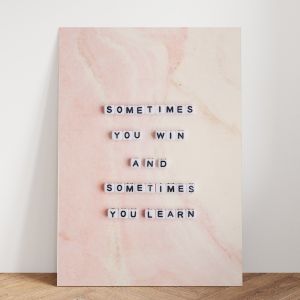 BerkahSaluyu-Poster Kayu Hiasan Dinding Quotes Aesthetic Wall Décor