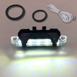 UNMEGONI USB Rechargeable City Mountain Bike Bicycle Light Flashing Waterproof Bike Light Colorful Cycling Taillight