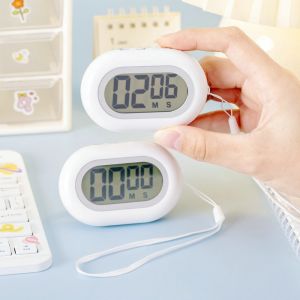 PELLETIZING with Rope Timer Self-Discipline Learning Kitchen Reminder LCD Cooking Timer Student