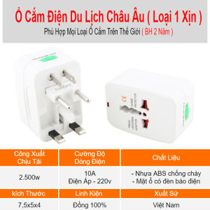 ( Loại 1 xịn ) Bảo Hành 2 Năm Ổ cắm điện đa năng du lịch Universal Travel Adapter nhiều đầu ổ cắm du lịch