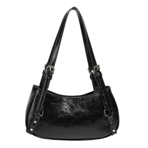Women Handbag Adjustable Strap Armpit Bag Commuting Bag Trendy Shoulder Bag PU Leather Underarm Purse Shopping Bag