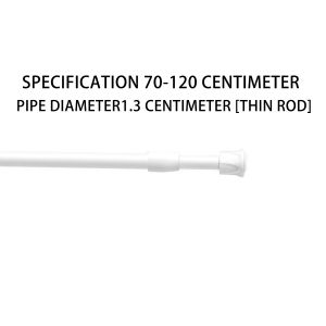 Punch free Multi Function Tension Rods No Drilling Extendable and Adjustable Stainless Steel Shower Curtain Rod