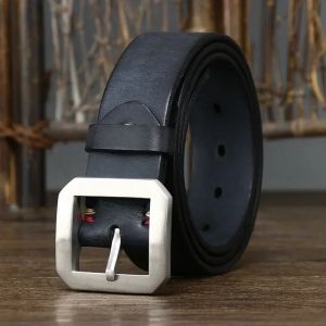 3.8CM Thick Cowhide Genuine Leather Casual Jeans Belt Men High Quality Stainless Steel Buckle Luxury Male Strap Cowboy Cintos2026
