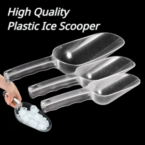 Plastic Ice Scooper Clear Measuring Ice Scoop Food Shovel for Kitchen Thick Ice Scoop Grain Shovel Flour Shovel Milk Tea Shop and Coffee Shop Dedicated Ice Scoop