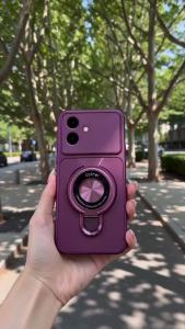 PBZZ Case for xiaomi mi 11 lite xiaomi 11 pro xiaomi 11 lite 5g ne phone casing Softcase shockproof Cover new design aesthetic wine red cute Burgundy with holder for girls DSCUDZJ2