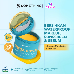 SOMETHINC Omega Butter Deep Cleansing Balm | Cleansing Balm | Pembersih Make Up  (BPOM)