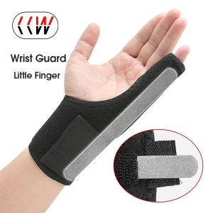 CCW 1PCS Little Fingers Splint Durable Breathable Left and Right Hands Pain Relief Adjustable Elastic Strap Finger Splint for Broken Fingers