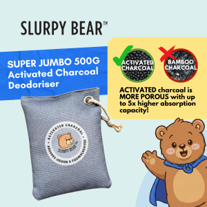 SUPER JUMBO 500g Activated Carbon Formaldehyde Removal Charcoal Bag Deodorizer | Slurpy Bear
