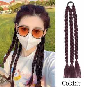 Jaya IKAT RAMBUT KEPANG 3 rambut palsu anak dewasa ikat rambut korea K045