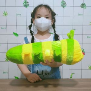 GỐI ÔM CON SÂU XANH 40CM CHO BÉ SƠ SINH GỐI ÔM SÂU LÔNG NHIỀU MÀU LÔNG MỀM