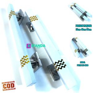 gagang tarikan pintu pilihan panjang 33cm 45cm dan 60cm/handle pegangan pintu rumah minimalis bahan stainless untuk pintu depan dan kamar