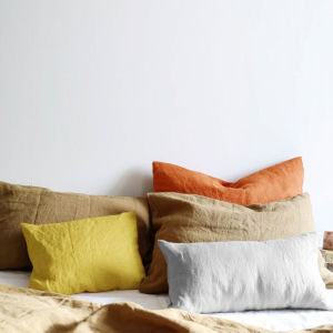 High Quality 100% Pure Linen Pillow Case Flax Pillow Cover Brief Style Soft Queen King Size Pillowcase 40x60 50x752026