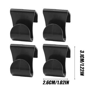 20Pcs Black Car Glove Box Hook Passenger Seat Hidden Hanger Umbrella Grocery Bag Storage Organizer Clip PP Mount Interior Accessories