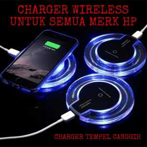 TERMURAH!!! CHARGER TEMPEL WIRELESS CHARGER FANTASY TEMPEL UNTUK SEMUA MERK HANDPHONE Charger tempel canggih tanpa kabel charger wireless casan magnet tempel charger fast charging charger wireless murah Charger tempel