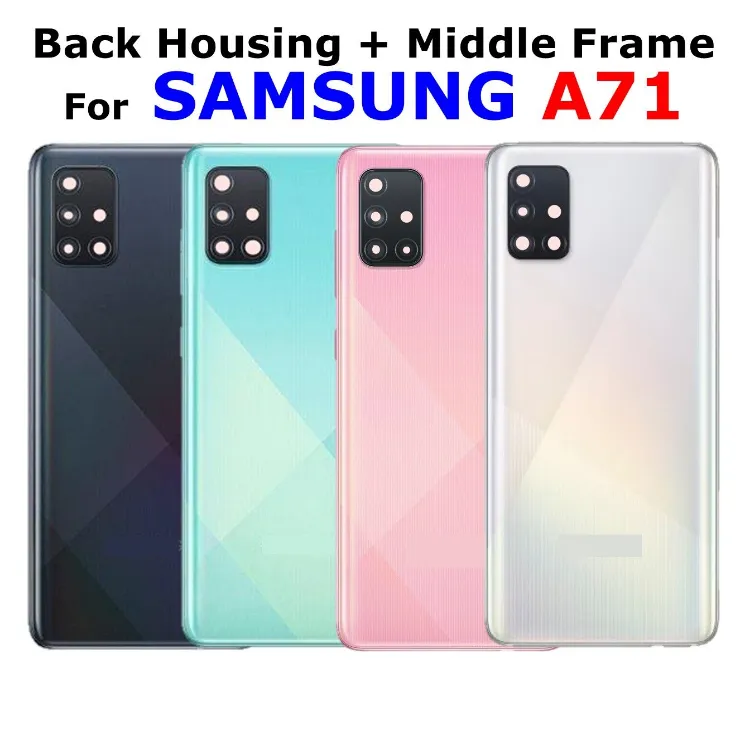 Full Set Back Housing Back Cover For SAMSUNG Galaxy A71 A715 A715F