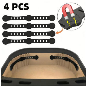 4PCS Nồi chiên không khí Nam châm Khóa silicon để giữ Nồi chiên không khí Lót giấy da Ngăn miếng đệm giấy bị cháy 2026