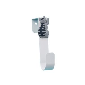 ORIGE HOUSE Cat Shape Cat Kitchen Cabinet Door Hanging Free Punching Drawer Robe Hanger Multifunctional Stainless Steel Cat Storage Hook Kitchen