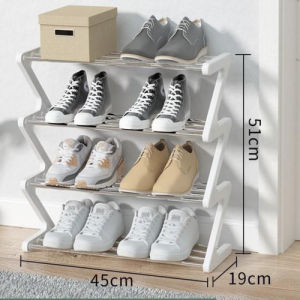 COD SHENAR RAK SEPATU ZIGZAG 4 SUSUN/3 SUSUN RAK SEPATU SERBAGUNA Z SHAPE SHOE RACK