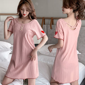 Women Pyjamas ladies pajamas baju tidur perempuan dresses nightwear ( Cotton)