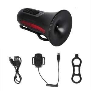 Watertight Bicycles Bells Electronic Bike Horn Rechargeable Handlebars Bells Cycling Bells 120dB Bicycles Alarm Bells