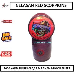 Gelasan Tajam Super Scorpions By Uwais Kite Molor Uluran Untuk Layangan Aduan 0.22 2000 Yard Layang layang