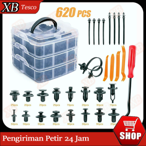 620/680 pcs Auto Fastener Clip Mixed Car Body Push Retainer Pin Rivet Bumper Mobil Alat