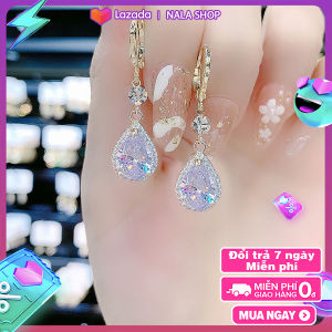 Bông tai hình trái tim tua rua kiểu dáng sành điệu phong cách thanh lịch thích hợp đi học JM701 BSTKL - [NaLa Shop]
