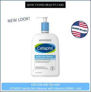 [HCM] Sữa rửa mặt dịu nhẹ CETAPHIL Hydrating Gentle Skin Cleanser for Dry to Normal Sensitive Skin (Made in Canada) NEW & IMPROVED