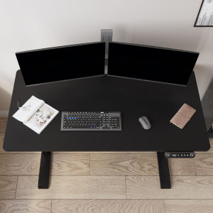 Mxtark 48 inches Electric Desk 1.2M Electric Standing Desk Single Motor Desk  Height Adjustable Stand  Desk  With Wheels