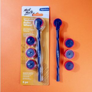 Mont Marte Anodised Aluminium Clay Extruder 22pc/Roller Wheel Signature 5pc