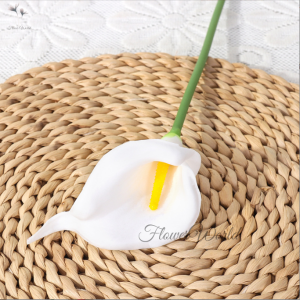 FlowerWorld Artificial Bunga Calla Lily 1 Tangkai Bunga Palsu Plastik Buatan Imitasi Hias Dekor Buket Bouquet Rumah Pesta/Bunga Hias Plastik/Bunga Hias Plastik Murah Dan Import/Bunga Calla Lily Bahan Latex/Bunga Hias Per Tangkai