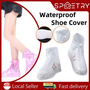 【SPOETRY】Reusable Waterproof Anti-Slip Rain Shoe Cover Rain Boots For Outdoor Adult Children and Dirt Proof Boot / Waterproof Shoe Slip On Cover